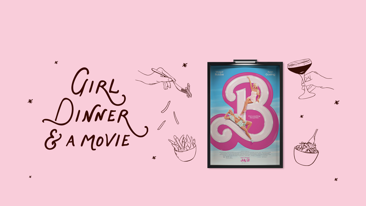 Girl Dinner & a Movie: Barbie image